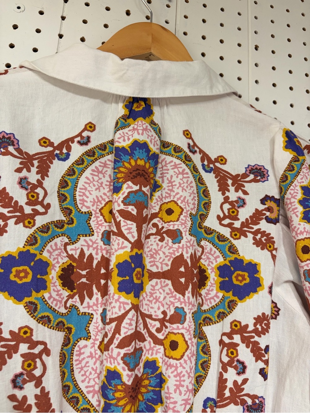 Cleobella Leigh Floral Paisley Puff-Sleeve Mini Dress - Picture 8 of 12